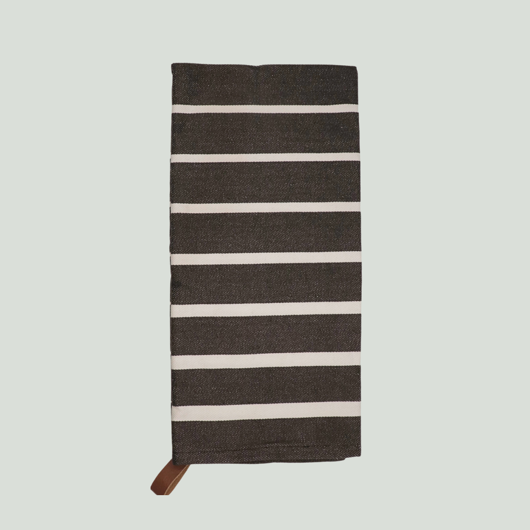 Black Denim Tea Towel Set of 2