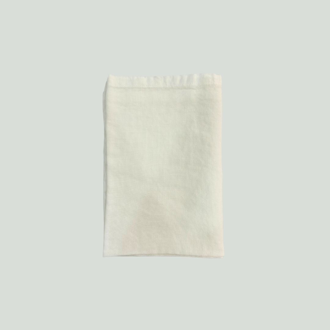 White Linen Tea Towel Set