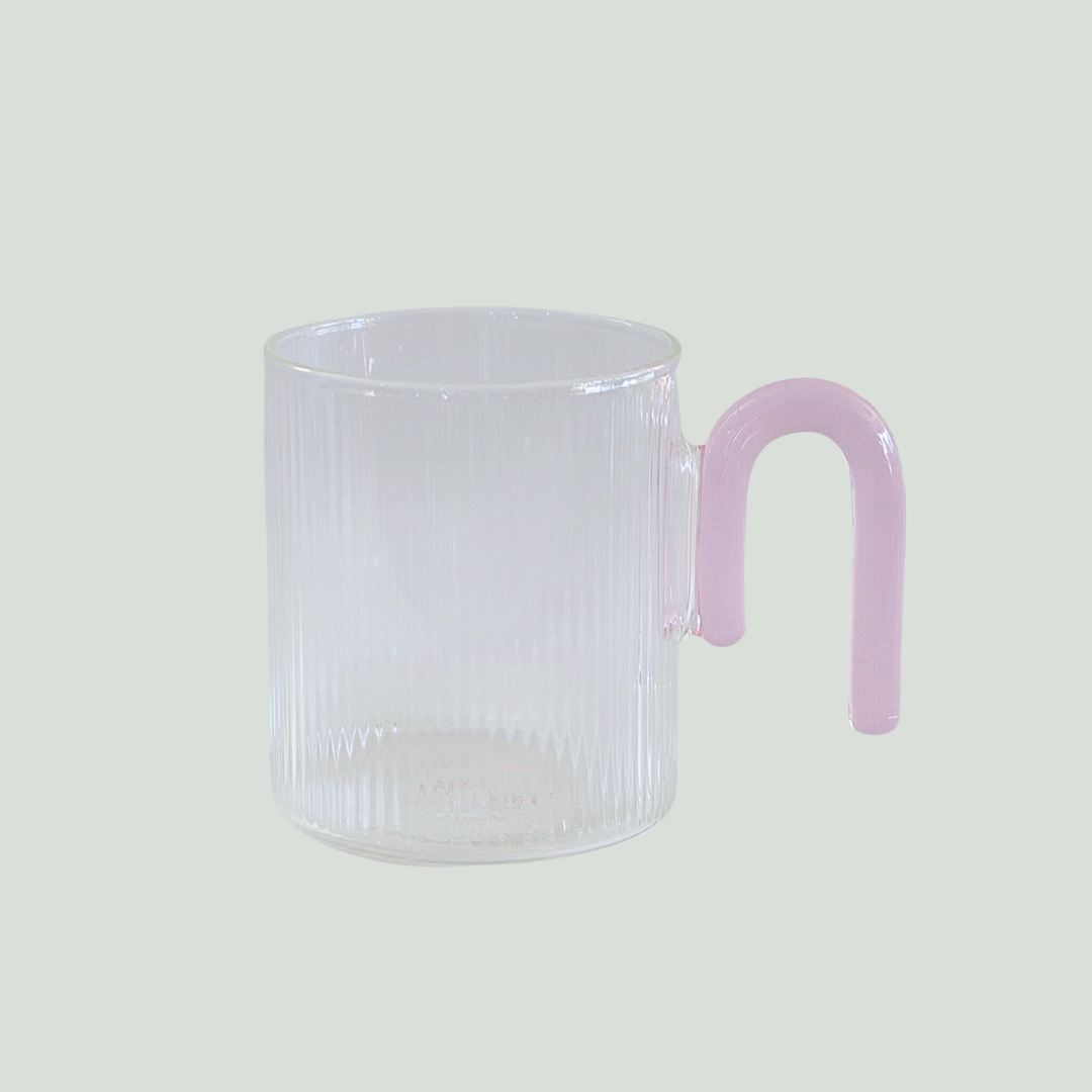 Archer Ribbed Glass Mug Set