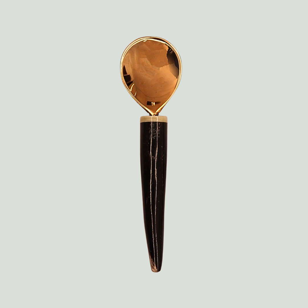 Horn Handle Copper Spoon