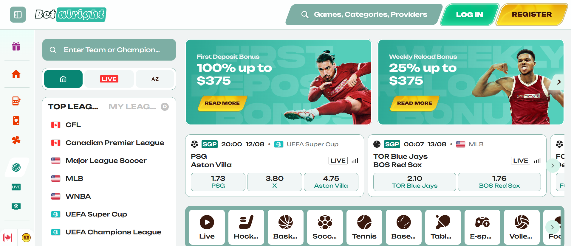 Betalright bookmaker