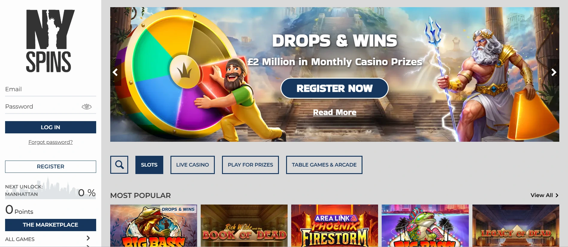 NY Spins online sportsbook